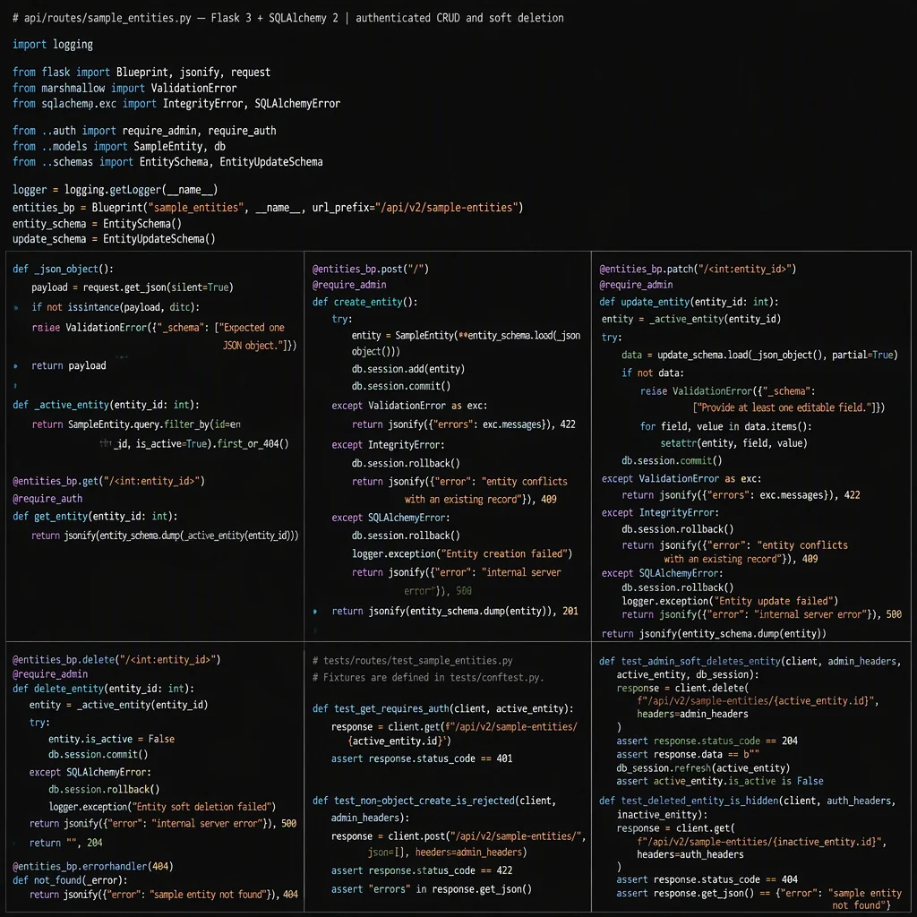 English code generation example